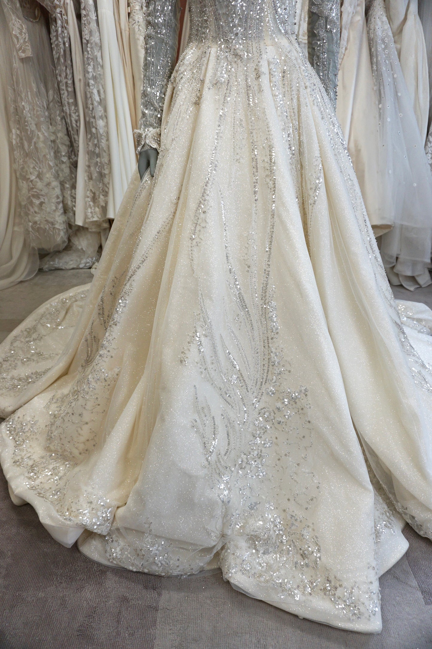 Mila'si - Champagne/Silver Ballgown