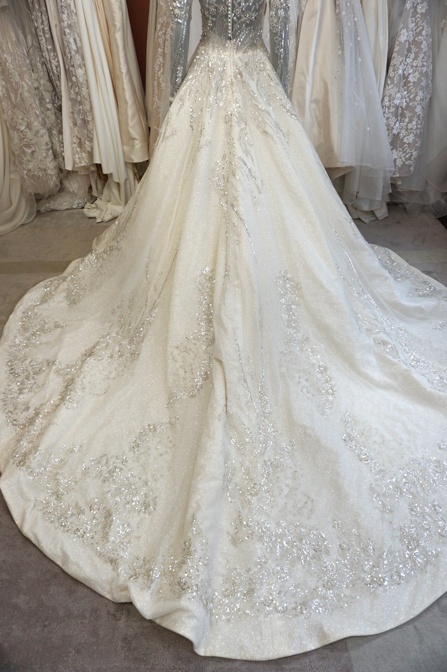 Mila'si - Champagne/Silver Ballgown