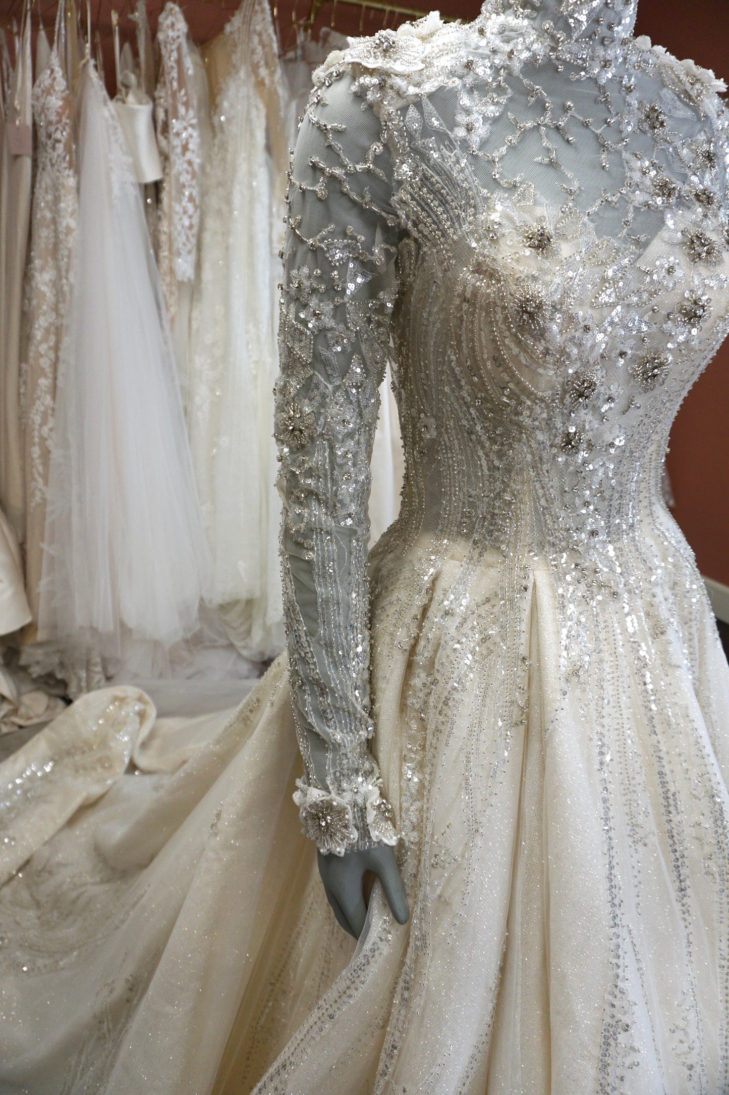 Mila'si - Champagne/Silver Ballgown