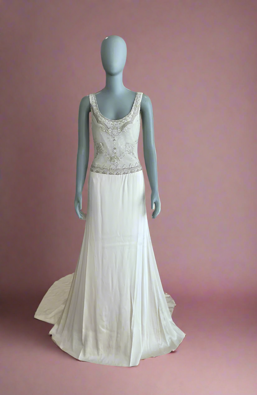 Vintage Reem Acra Silk Column Gown l Used Wedding Dress l Los Angeles