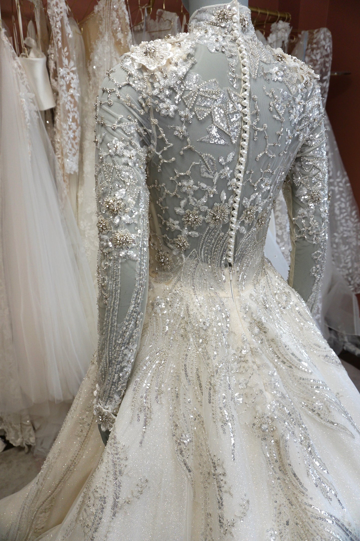 Mila'si - Champagne/Silver Ballgown