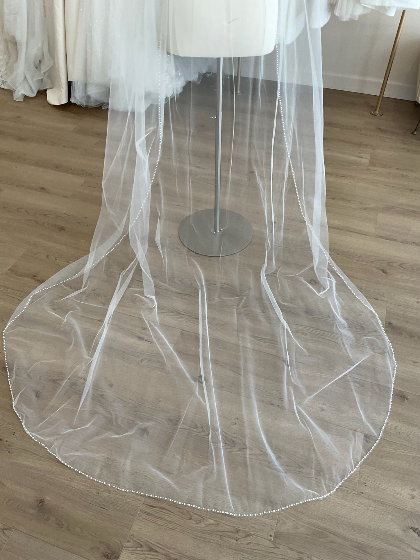 Vero Weddings - Pearl Lined Cathedral Veil