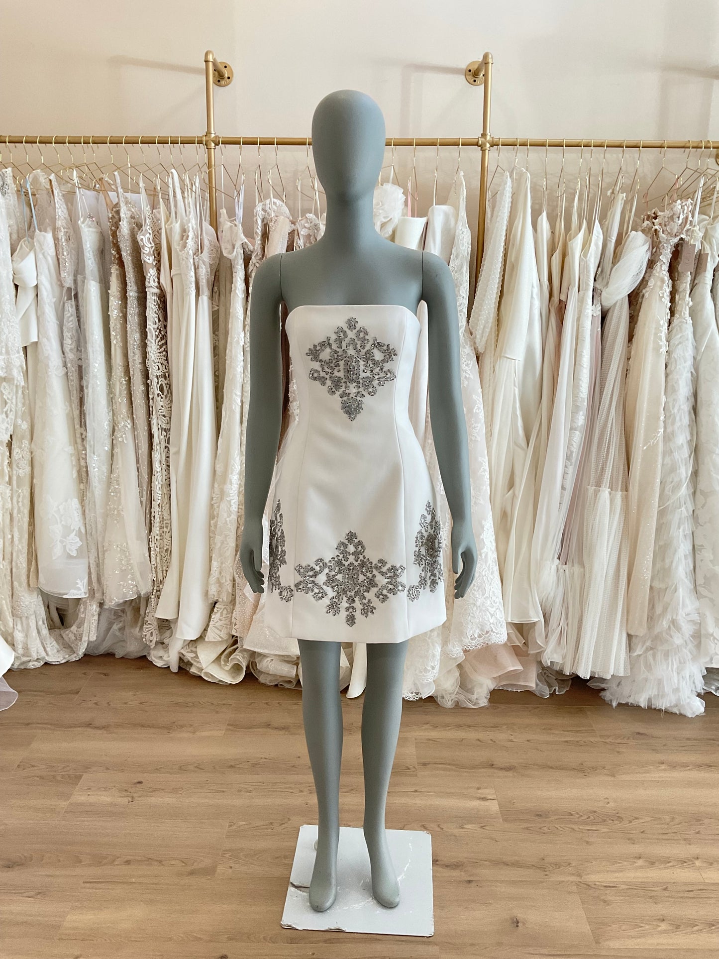 Lela Rose - Embroidered Mini Dress