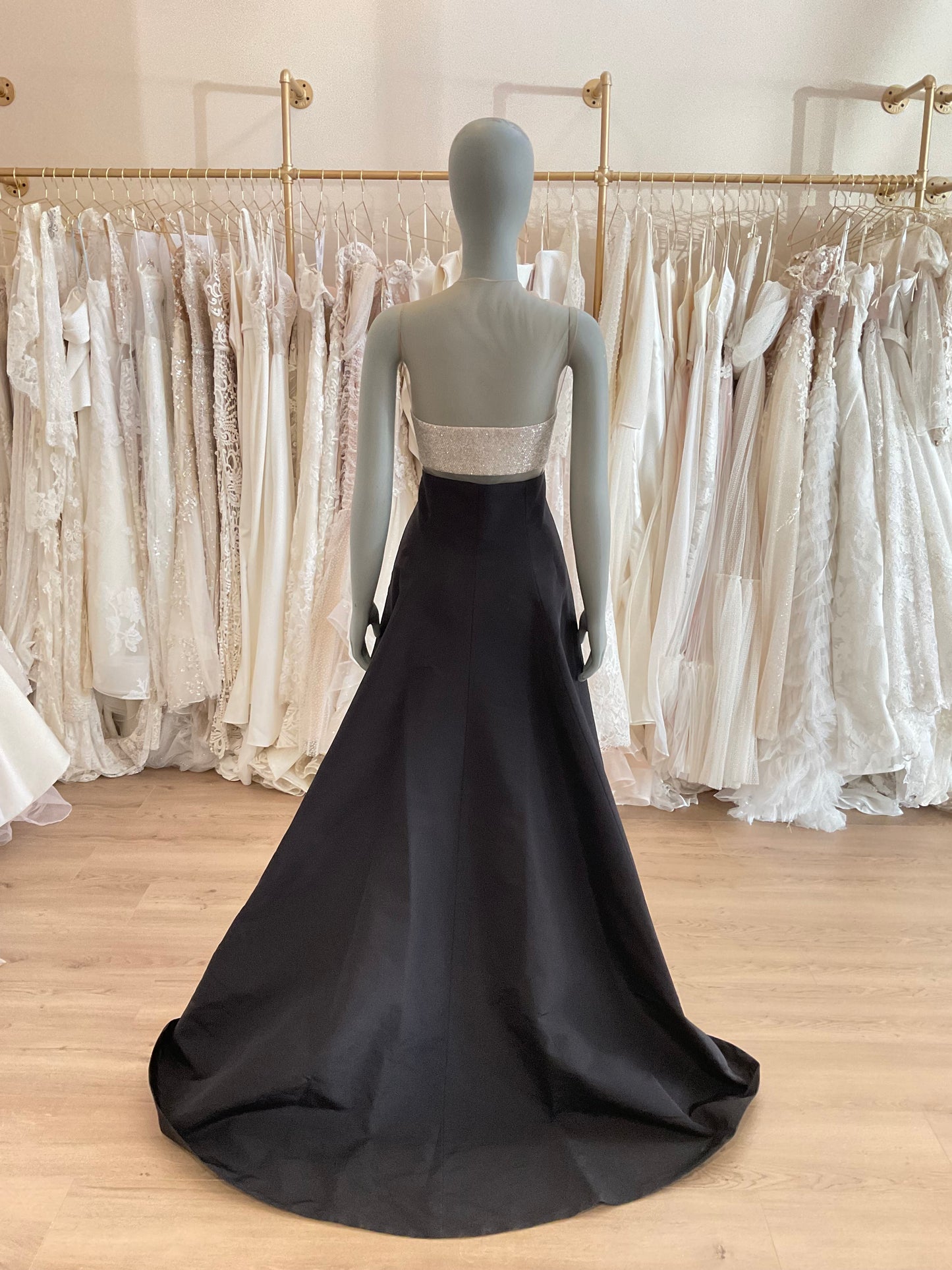 Kaufman Franco - Beaded Bodice Mesh Ballgown