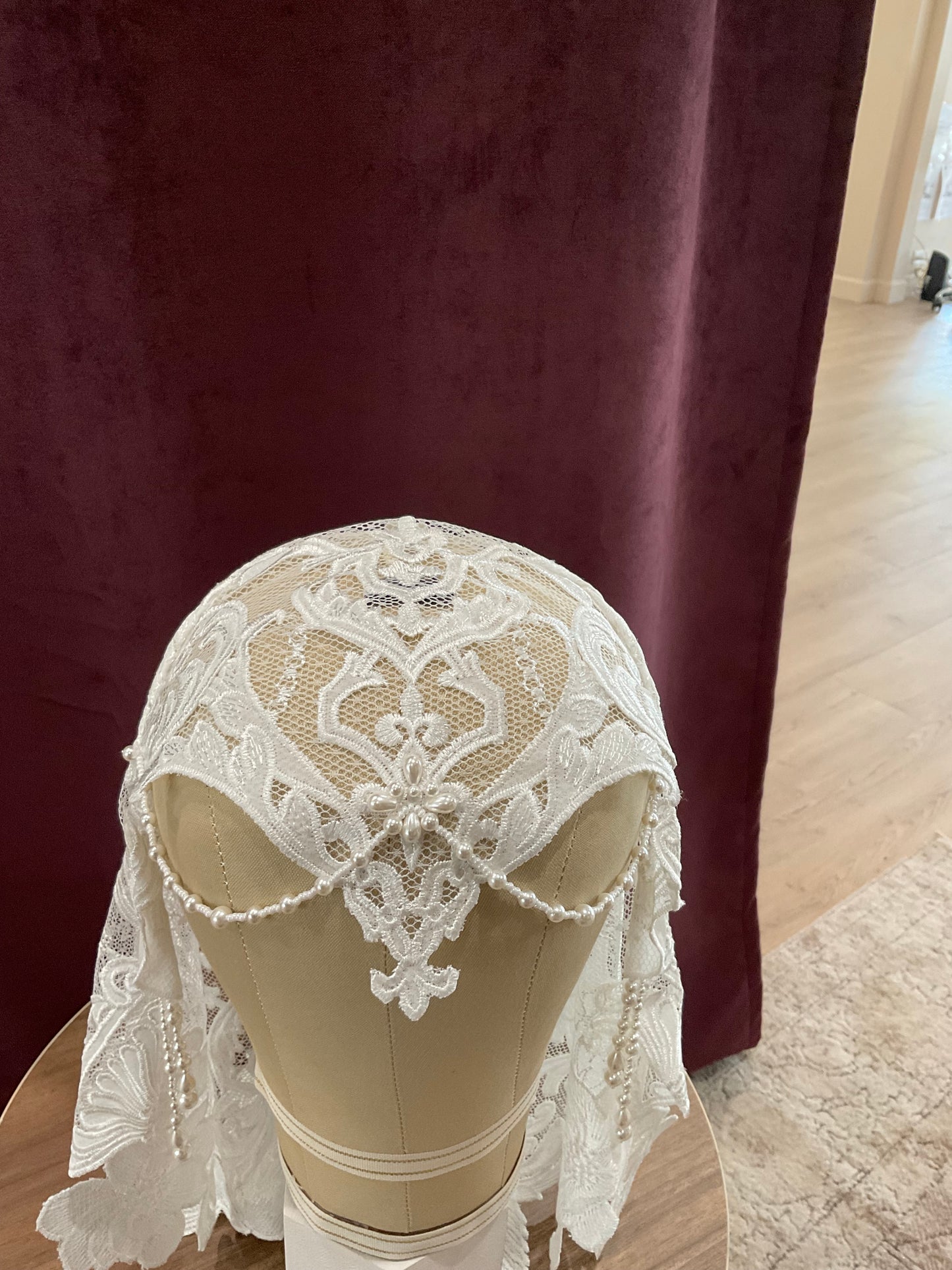 Custom - Lace Shoulder Length Veil
