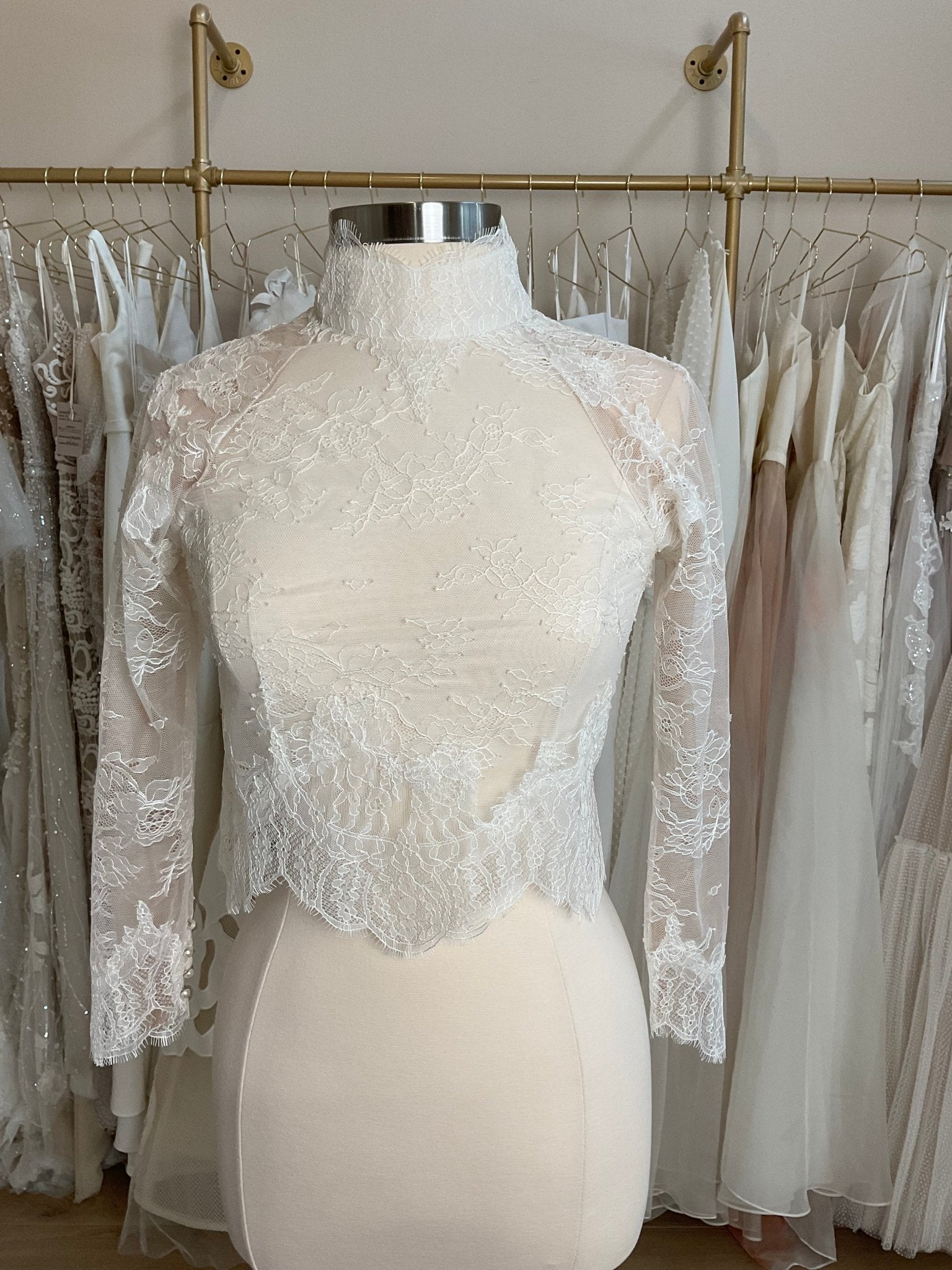 Long Sleeve Lace Bridal Topper l Preowned Bridal Accessories l Los Angeles