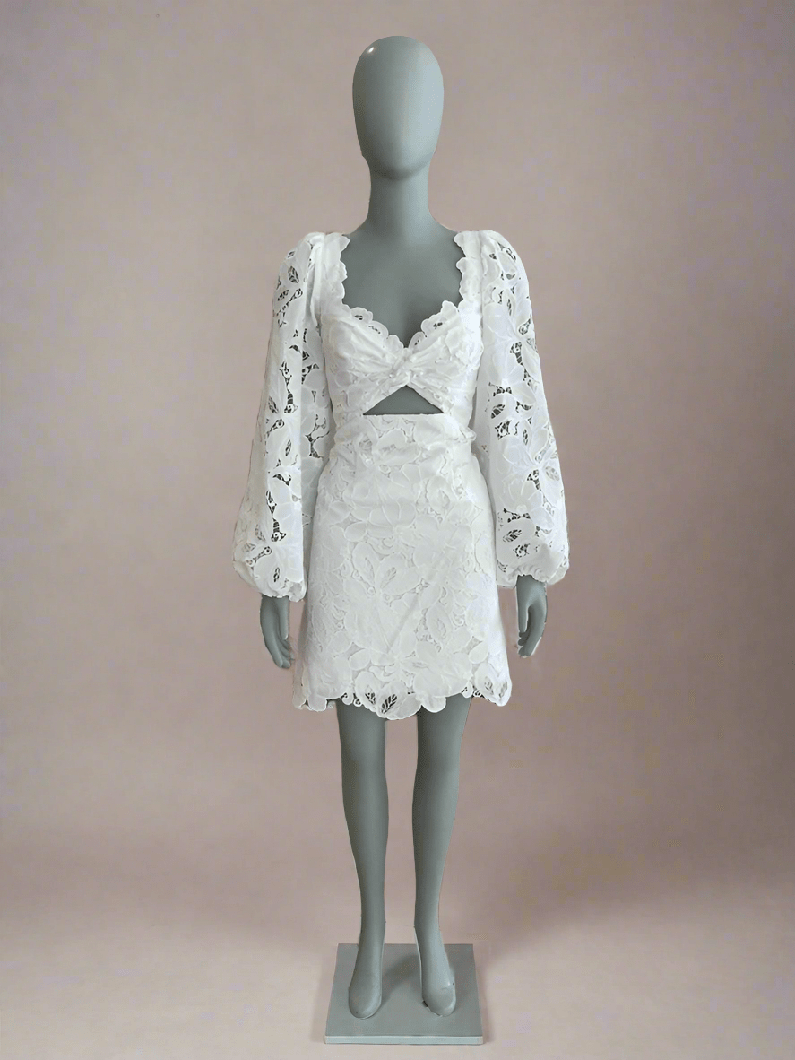 Jenny Yoo Chaya l Preowned Little White Dress l Los Angeles Jenny Yoo Chaya l Preowned Little White Dress l Los Angeles