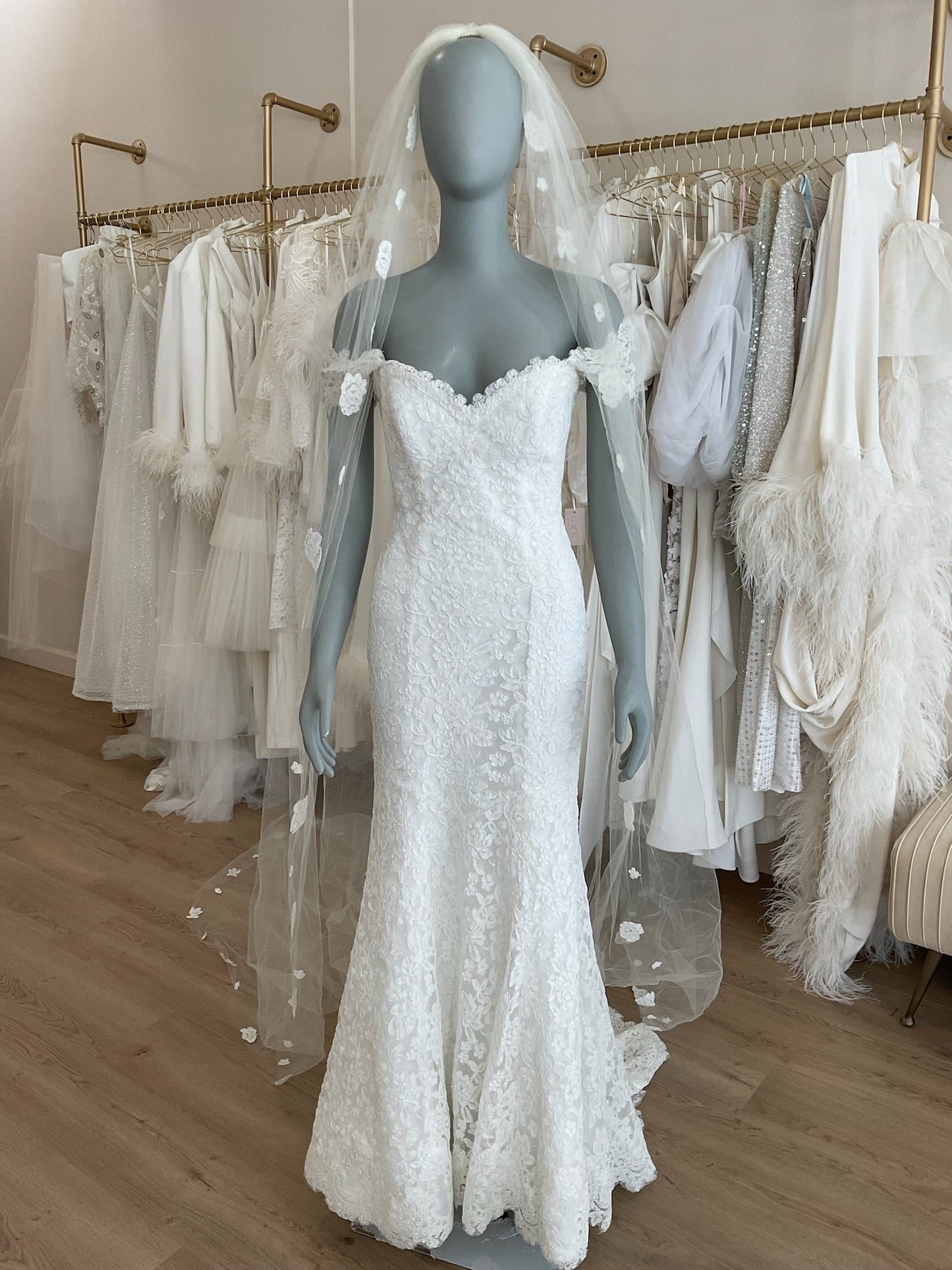 Legends by Romona Keveza - L6104 w/ veil (2)Wedding Dresses2