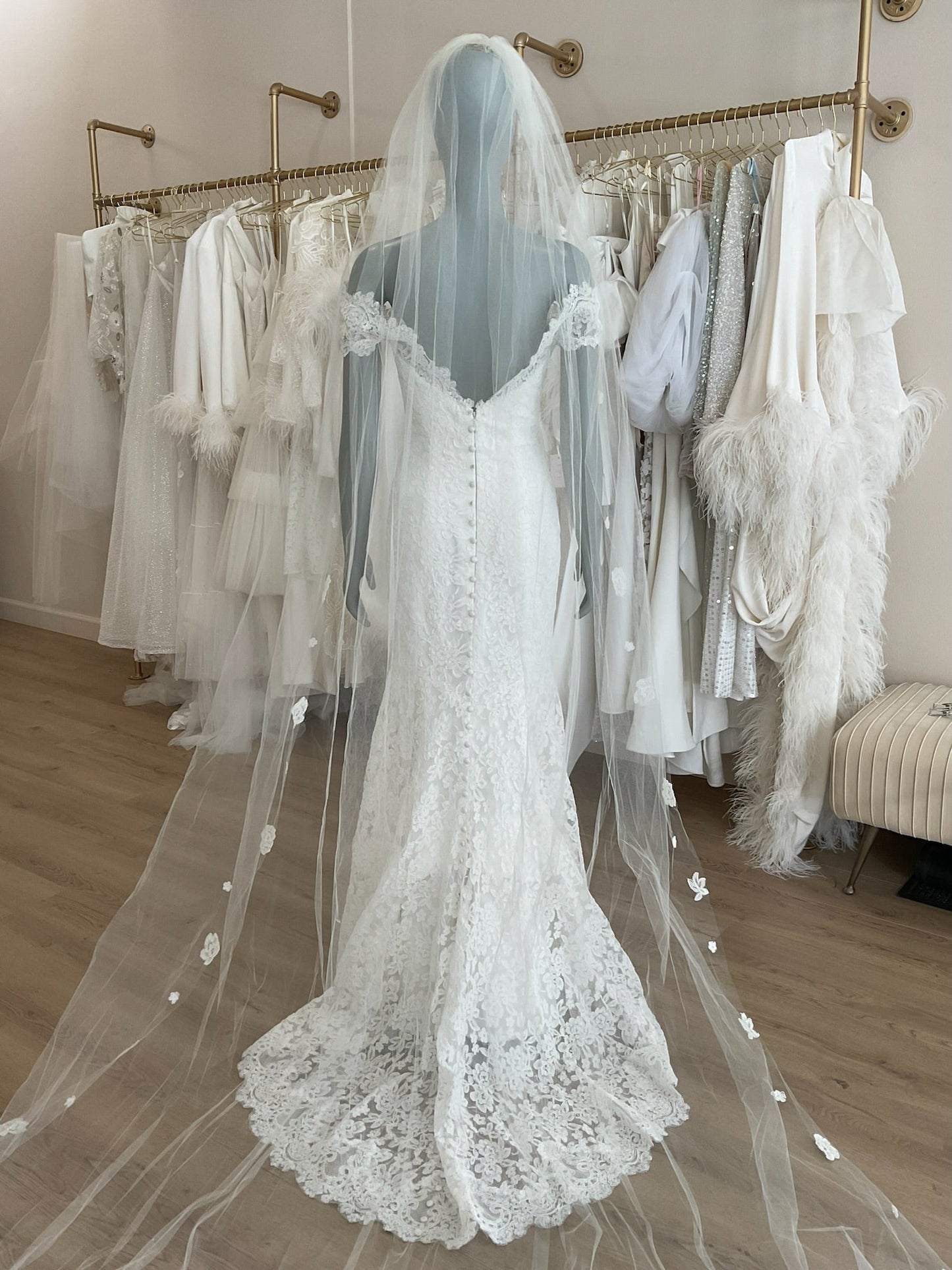 Legends by Romona Keveza - L6104 w/ veil (2)Wedding Dresses2