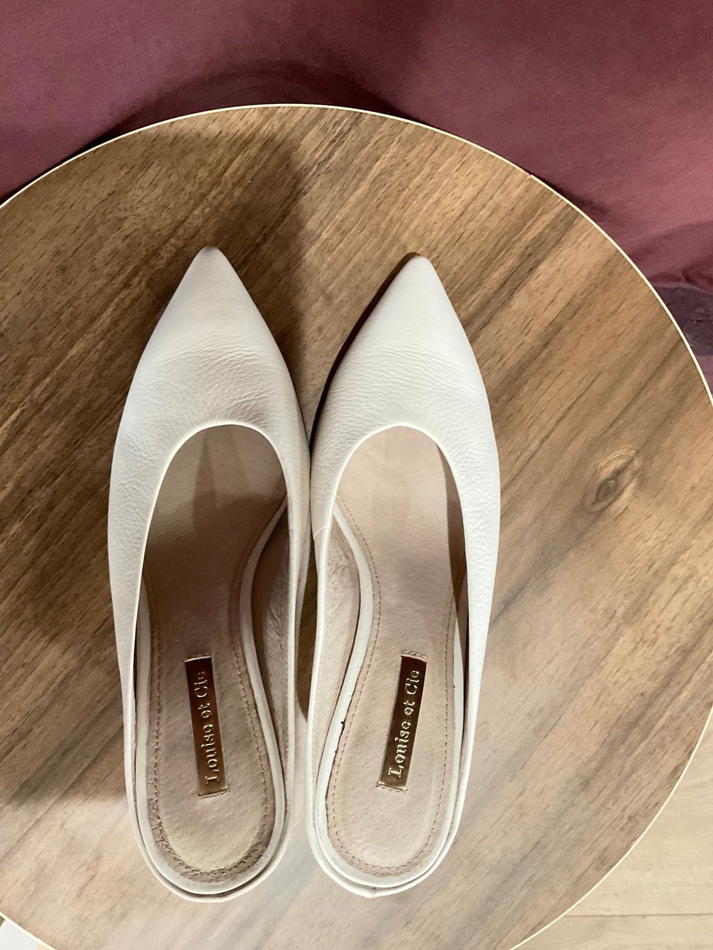 Louie Et Cie - White Leather MuleShoesBrand new - with no tags