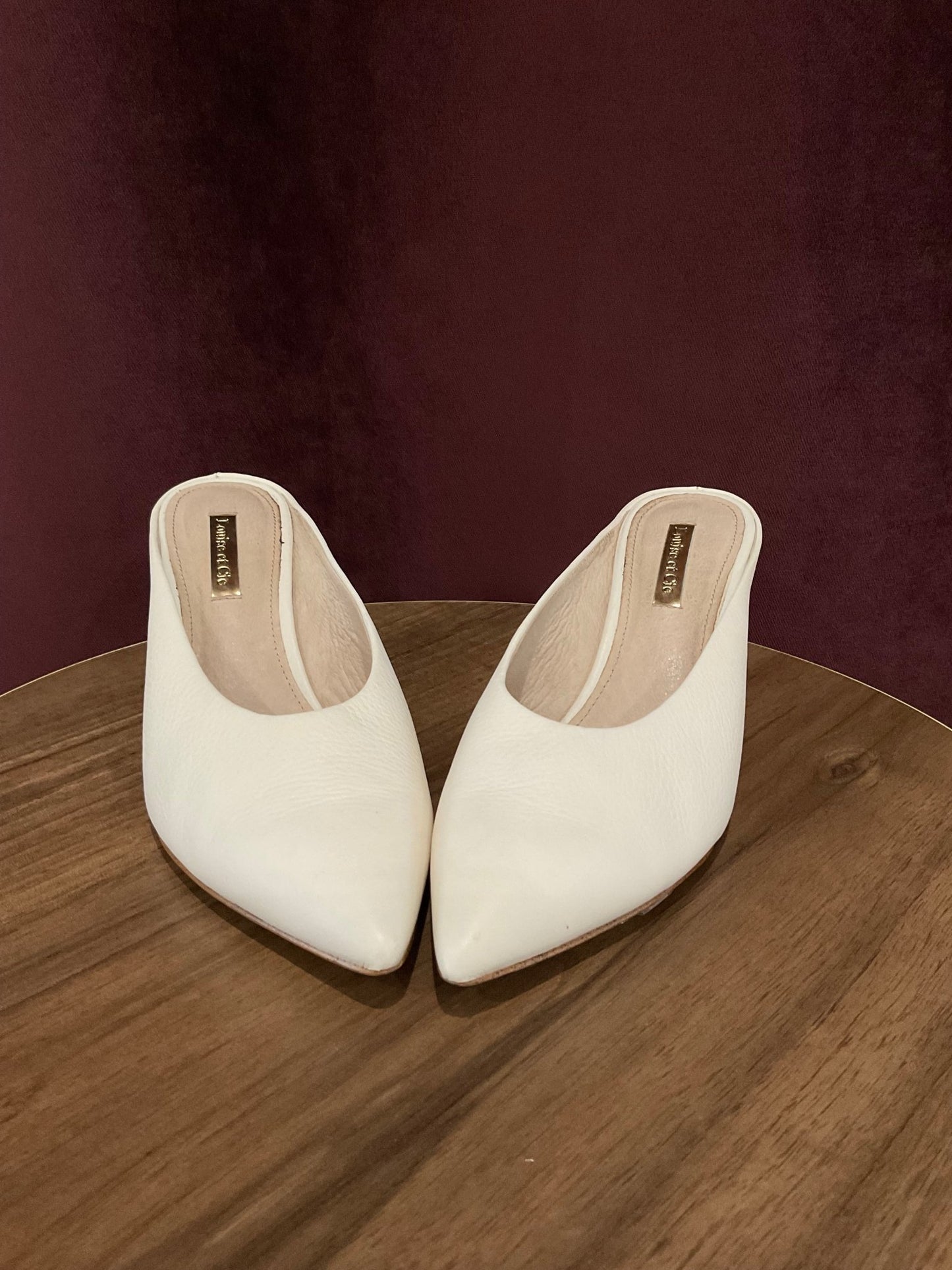 Louie Et Cie - White Leather MuleShoesBrand new - with no tags