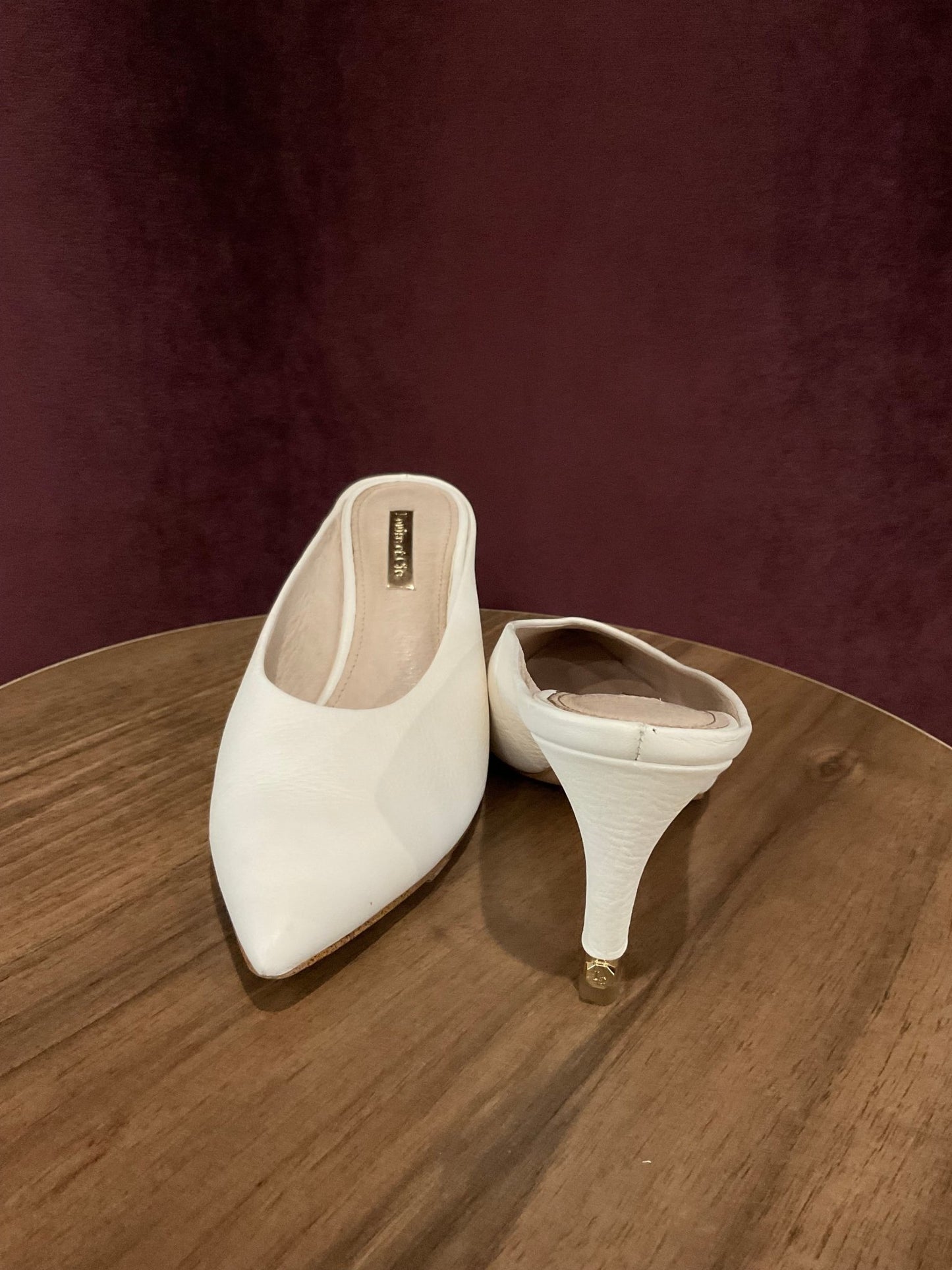Louie Et Cie - White Leather MuleShoesBrand new - with no tags