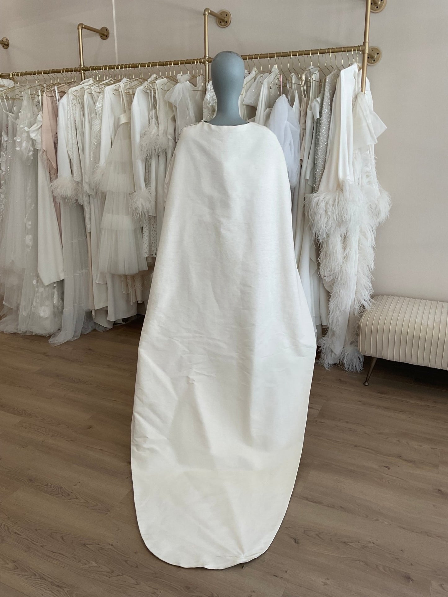 Steven Birnbaum Bridal - Solange w/cape (6)Wedding Dresses6