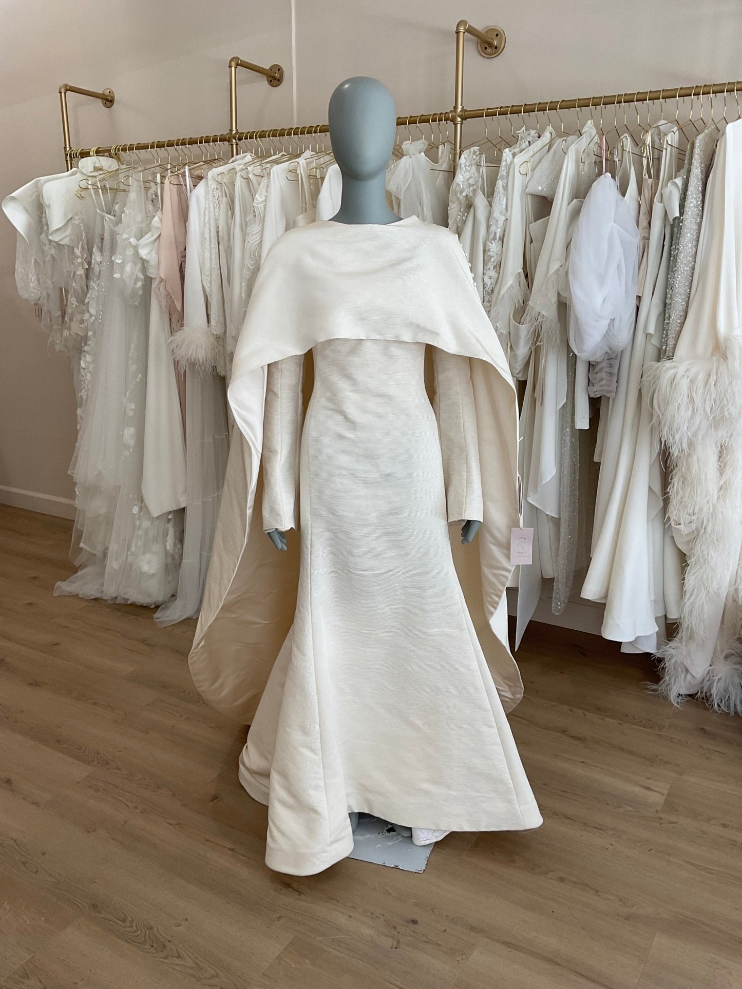 Steven Birnbaum Bridal - Solange w/cape (6)Wedding Dresses6