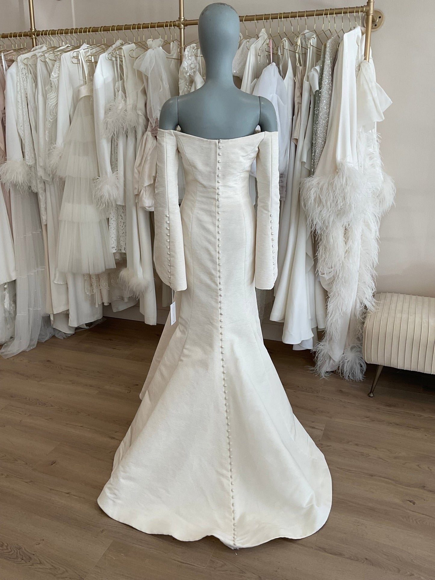 Steven Birnbaum Bridal - Solange w/cape (6)Wedding Dresses6