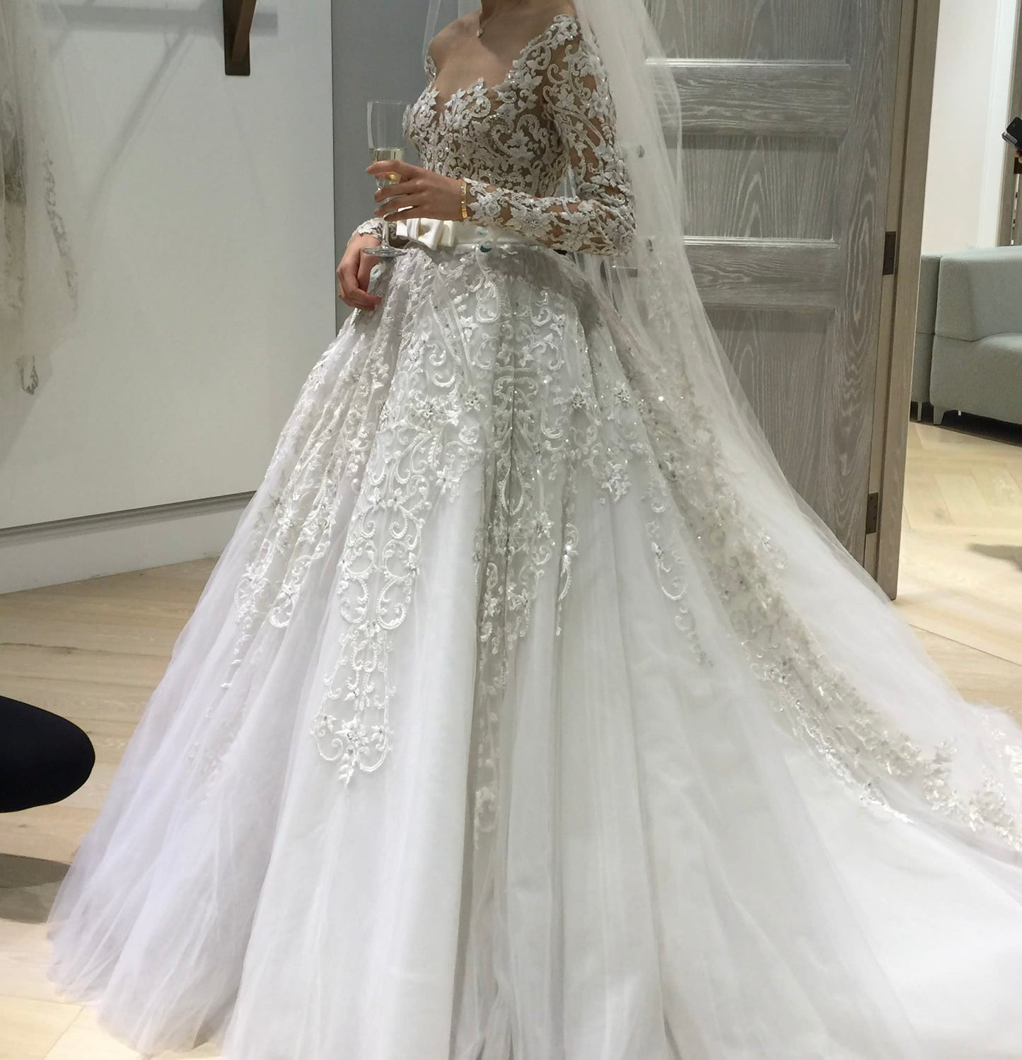 Zuhair Murad - Penny w/ overskirt & veil (4)Wedding Dresses4