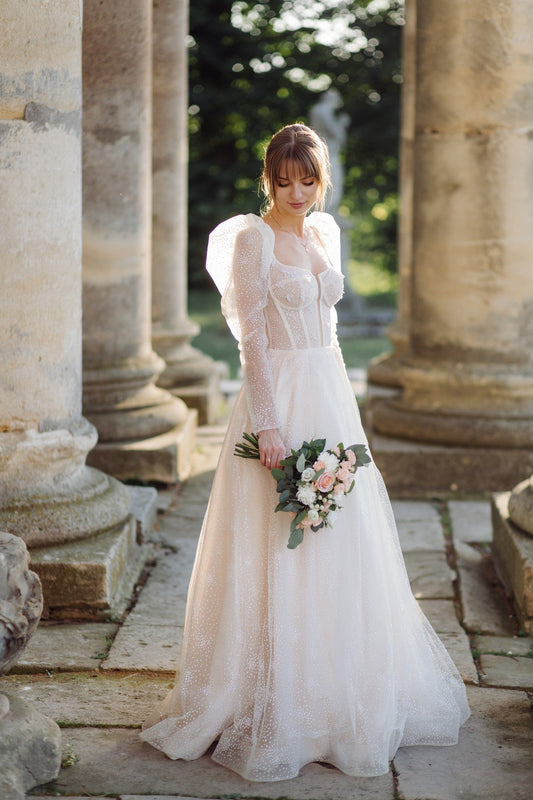 Modern and Romantic Wedding Gown - Loved Twice Bridal