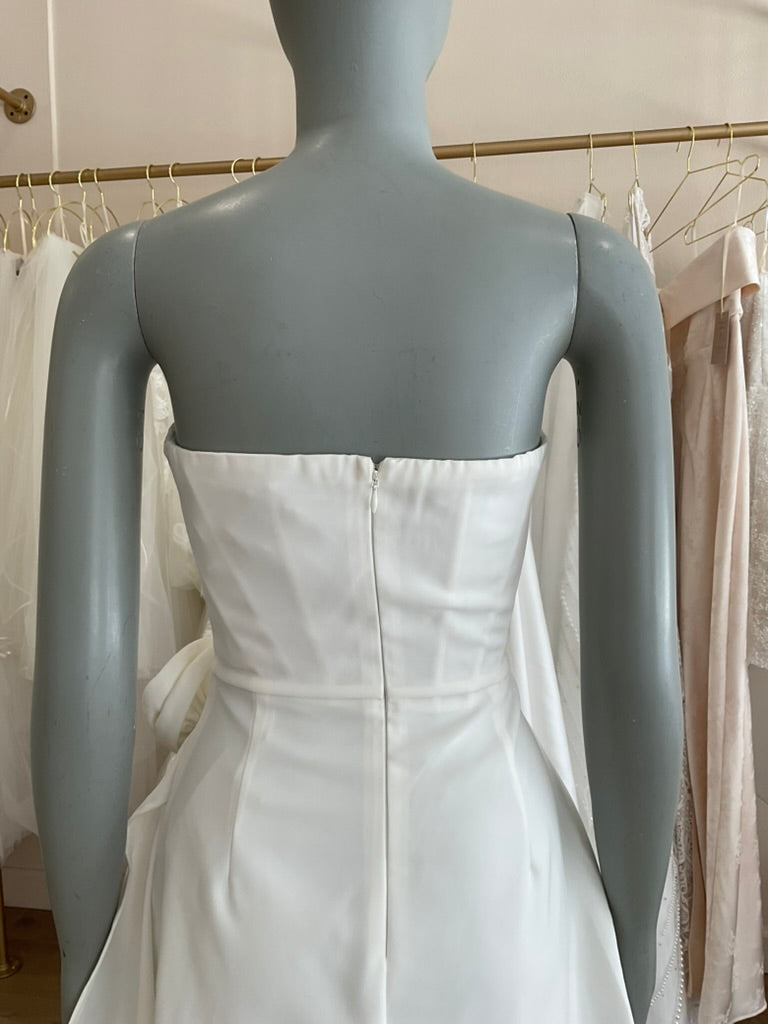 Heiress Beverly Hills - Silk Corset Strapless Flower Mini Dress (S)