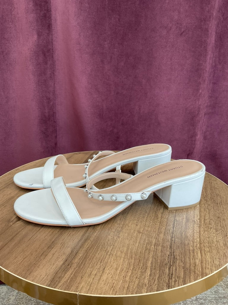 Stuart Weitzman - Pearly Strap Block Slide 50 Sandal (11)