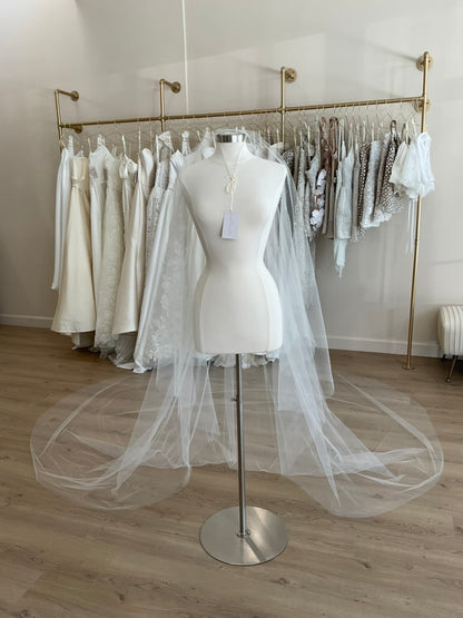 French Love - Double Layer Raw Edge Royal Cathedral Veil