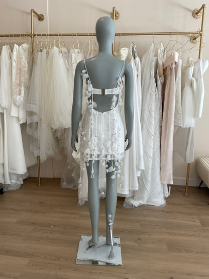 Heiress Beverly Hills - Chiffon Mini Dress with cascading petals (S)
