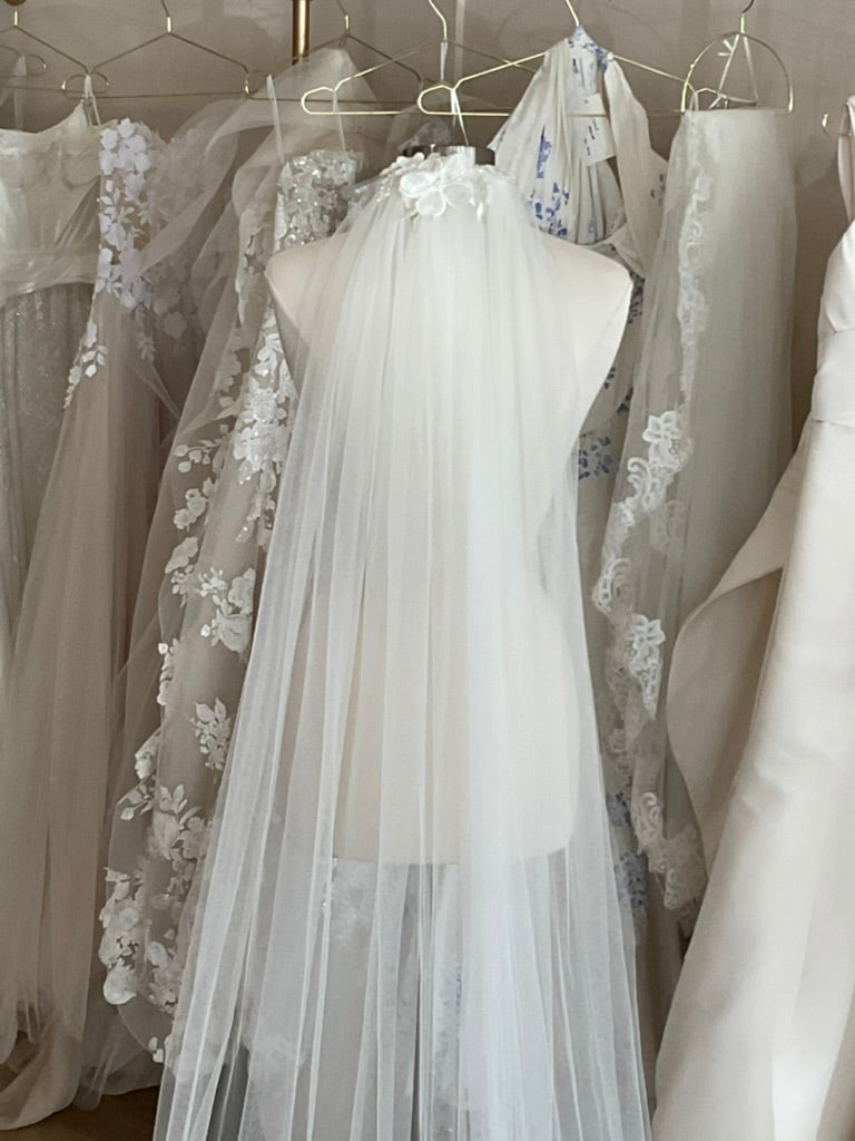 Galia Lahav - Raw Edge Cathedral Veil (modified)