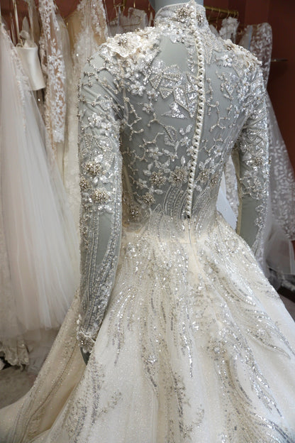 Mila'si - Champagne/Silver Ballgown