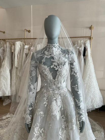 Monique Lhuillier - Wish w/ Jacket + Veil (8)