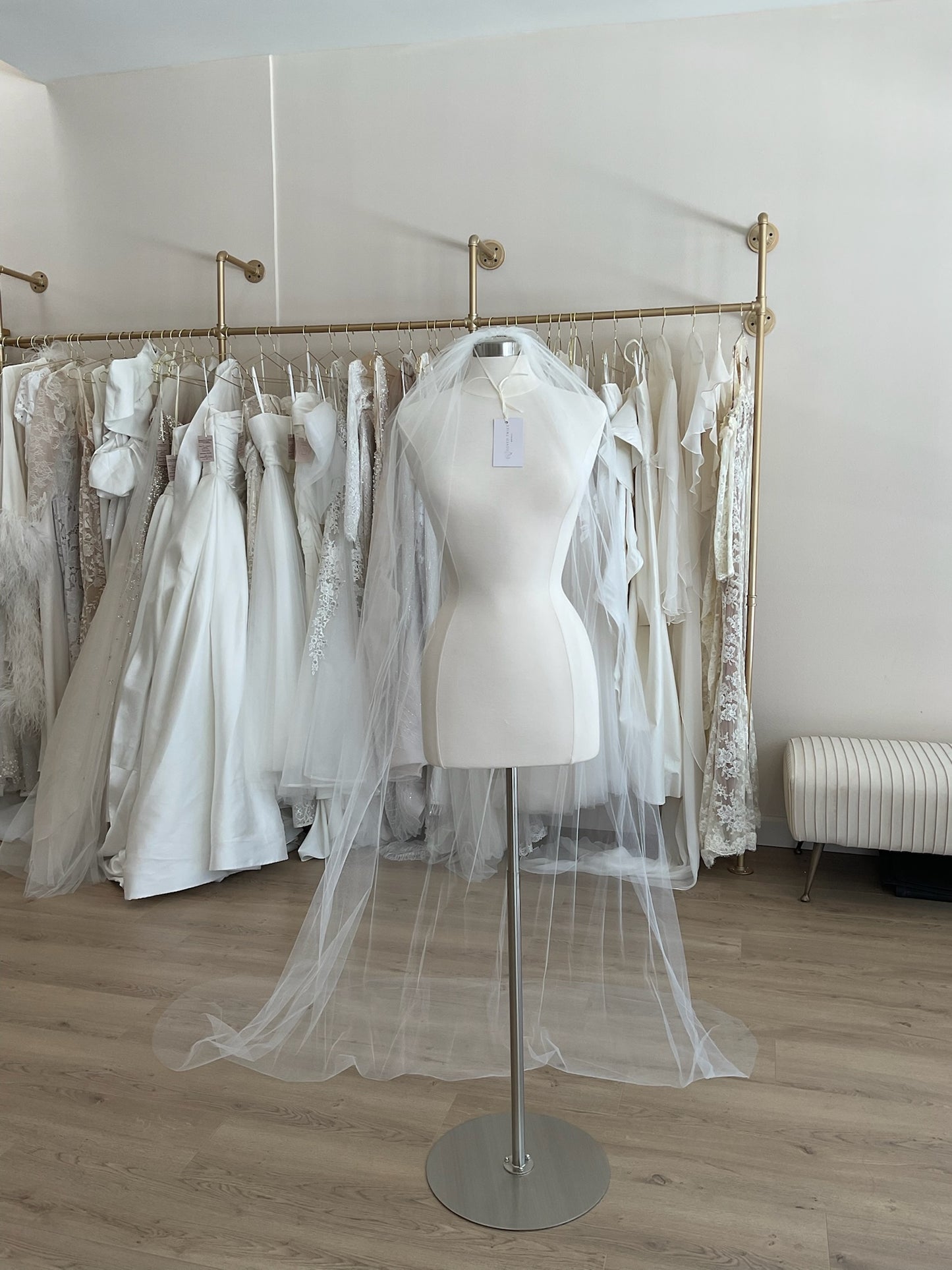 Custom - Raw Edge Chapel Veil