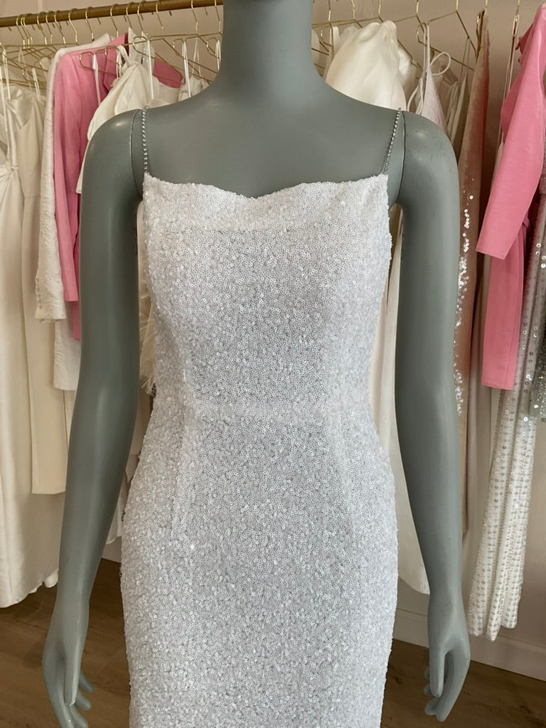 Markarian - White Sequin Bow Midi (4)