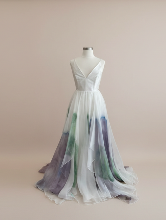 Leanne Marshall - Gabrielle Hand-Dyed Teal/Purple/Blue (14)