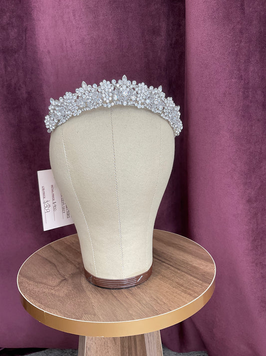 Custom Tiara - Silver Crystals