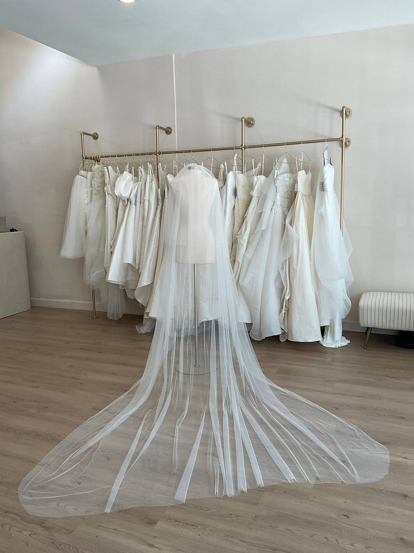 Liz Martinez veil  - Silk Tulle Cathedral veil