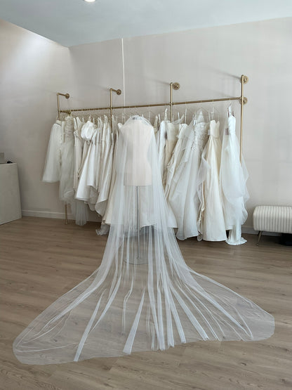 Liz Martinez veil  - Silk Tulle Cathedral veil