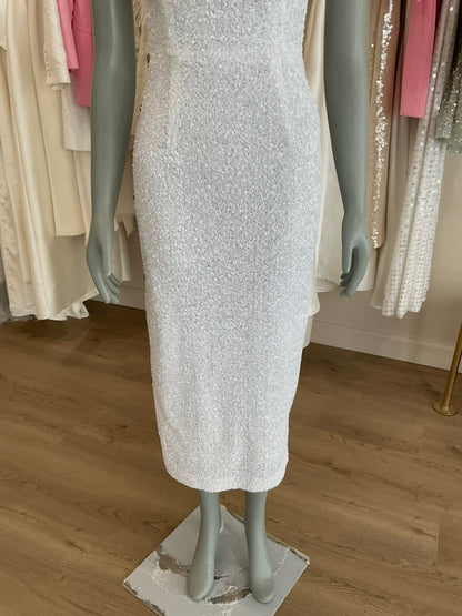 Markarian - White Sequin Bow Midi (4)