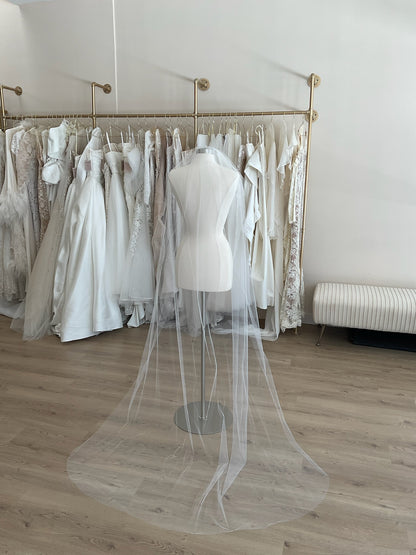 Custom - Raw Edge Chapel Veil