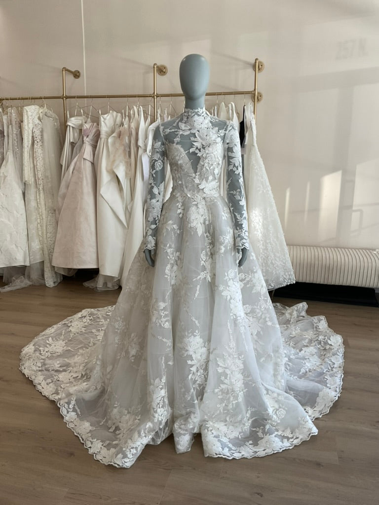 Monique Lhuillier - Wish w/ Jacket + Veil (8)