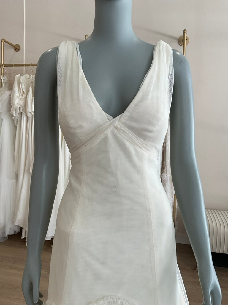 Vera Wang - Vintage V Neck A Line (8)