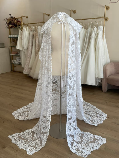 Jila Atelier - Custom Long Cape with Hood & Tassel (O/S)