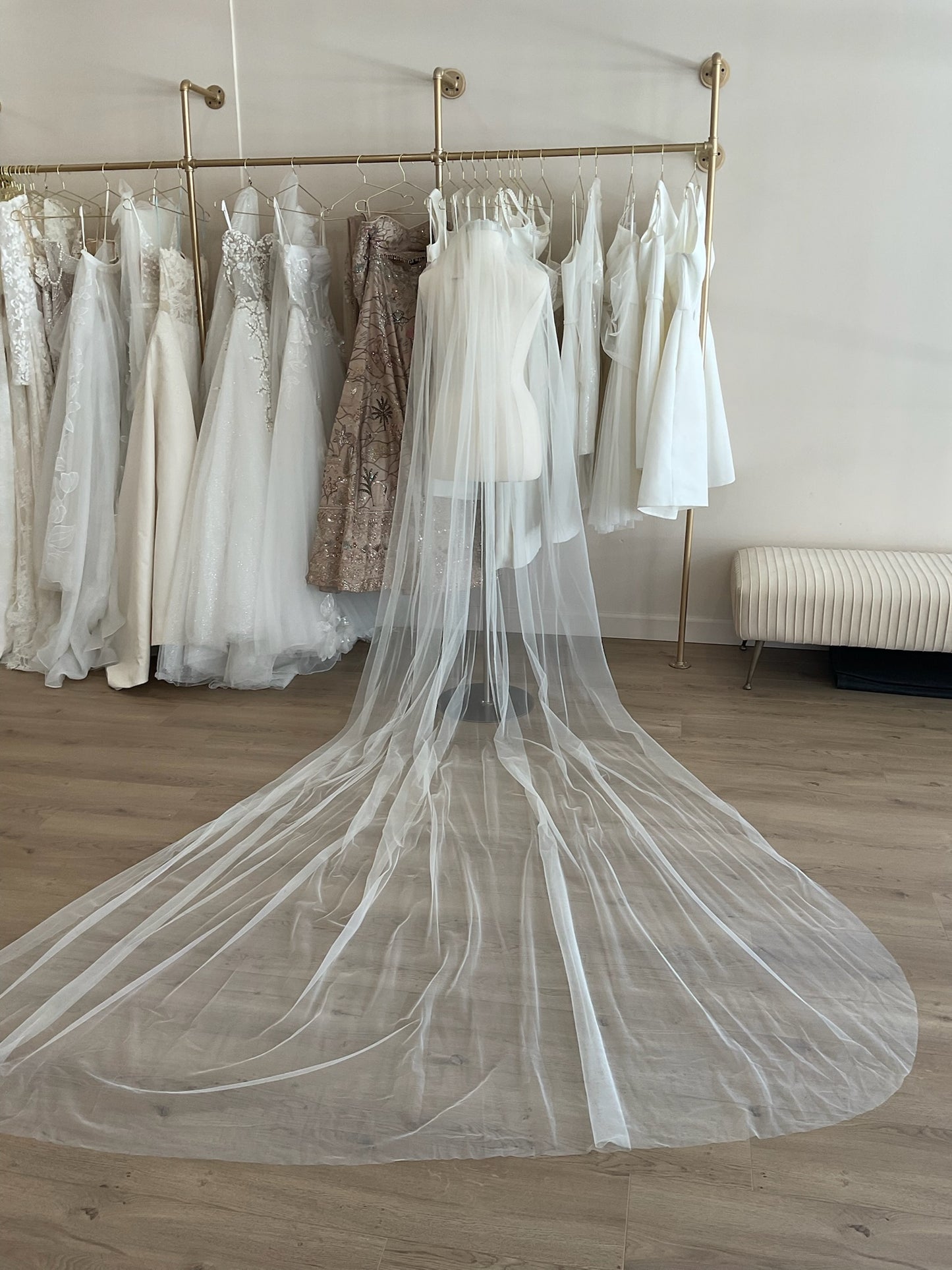 Galia Lahav - Raw Edge Cathedral Veil