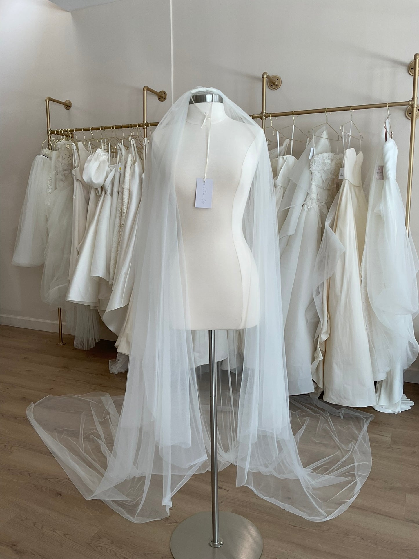 Liz Martinez veil  - Silk Tulle Cathedral veil