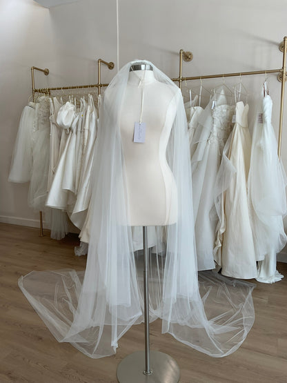 Liz Martinez veil  - Silk Tulle Cathedral veil
