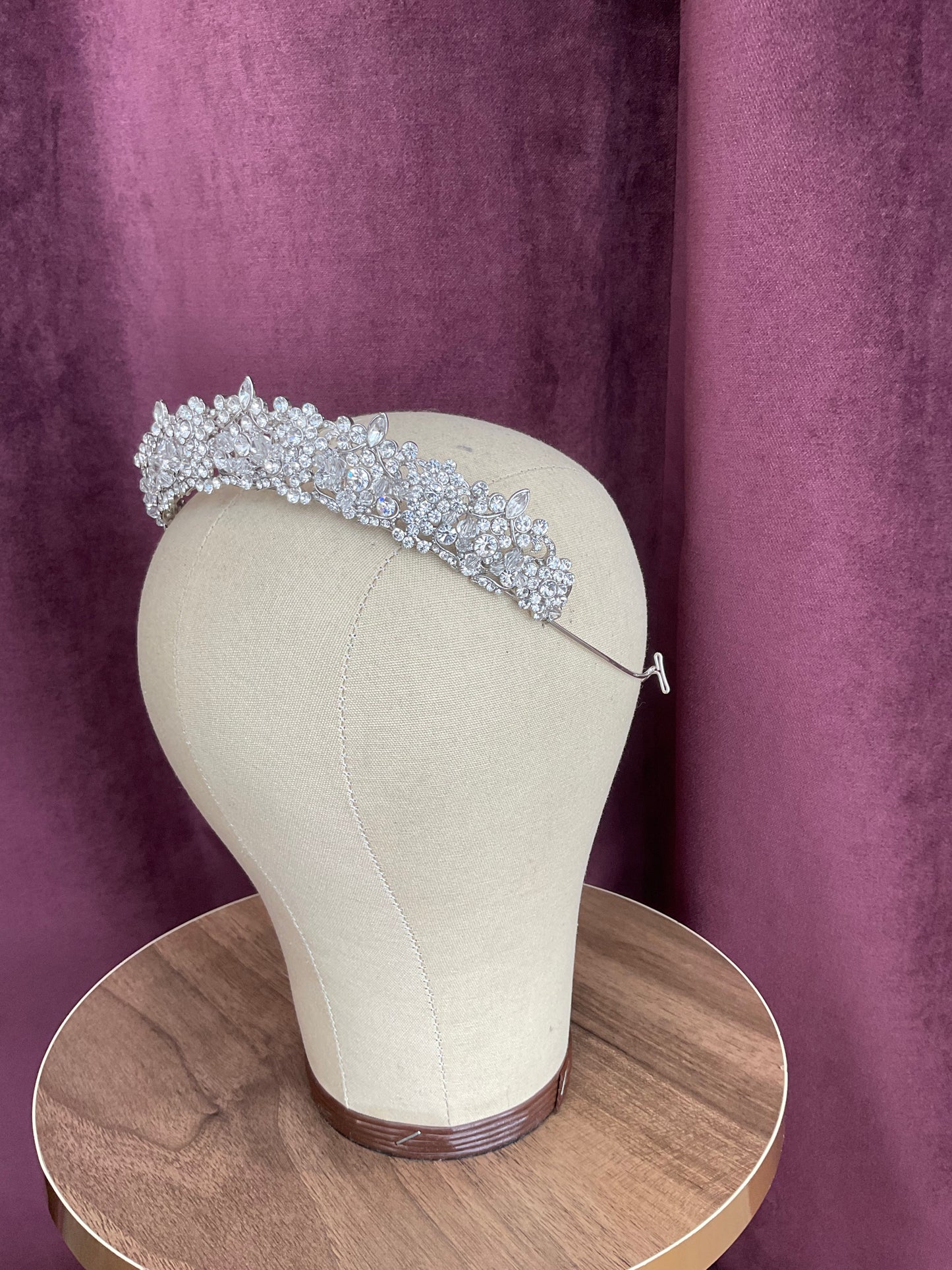 Custom Tiara - Silver Crystals