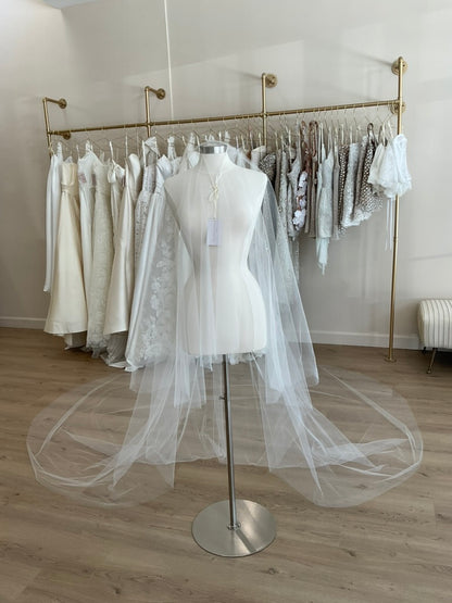 French Love - Double Layer Raw Edge Royal Cathedral Veil