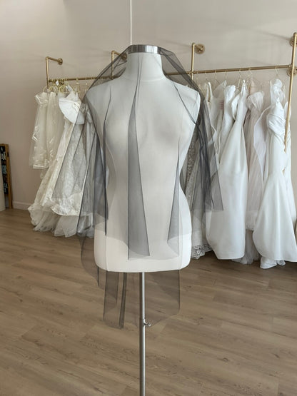 Jennifer Leigh - Two Layer Raw Edge Veil