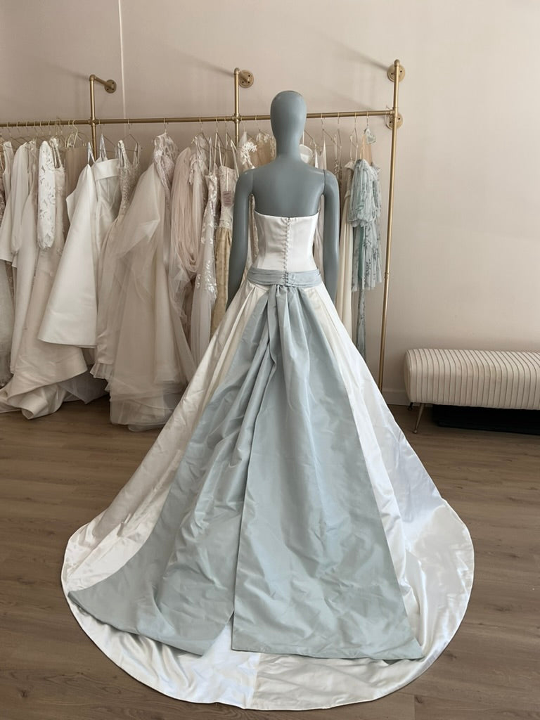 Amsale - Blue Sash (6)