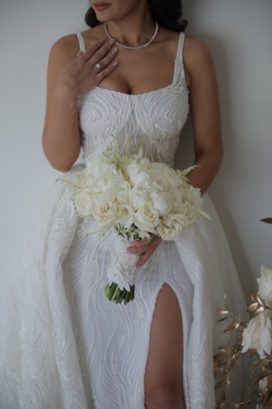 Sahar Fotohi - Custom Gown w/overskirt