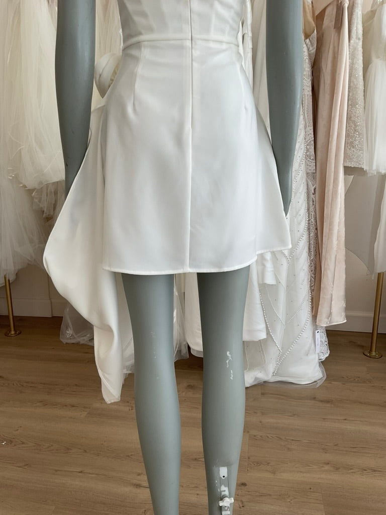 Heiress Beverly Hills - Silk Corset Strapless Flower Mini Dress (S)