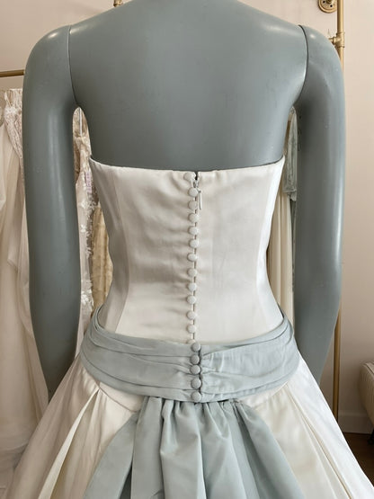 Amsale - Blue Sash (6)