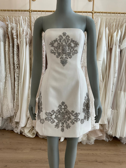 Lela Rose - Embroidered Mini Dress